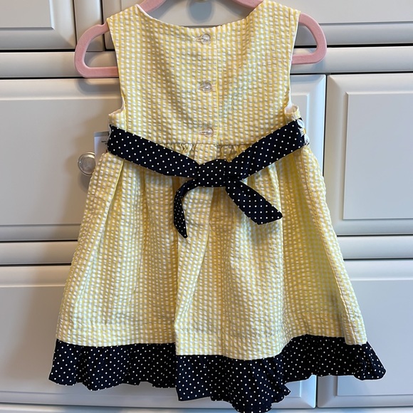 NEW Seersucker Embroidered Bumblebee Dress - Picture 4 of 4